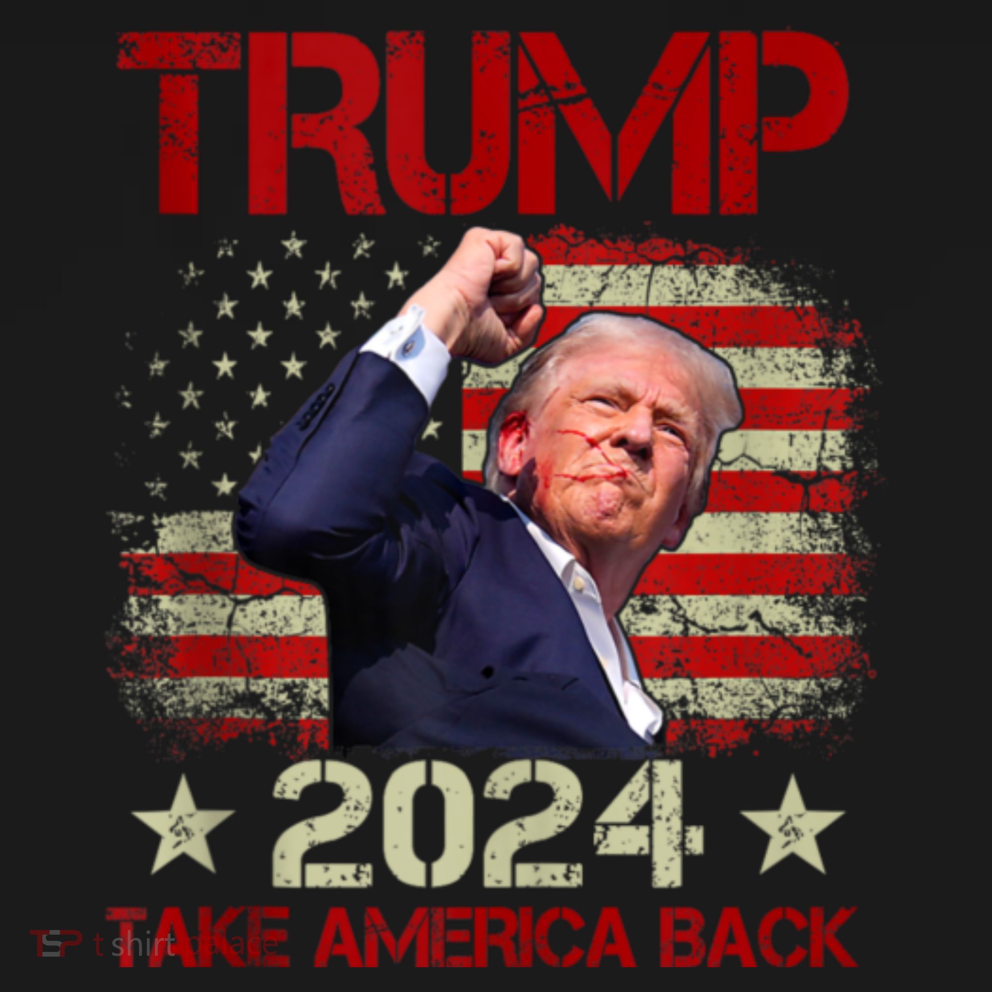 Trump Fist Pump Shot At Trump 2024 Trump Survives Rally T-Shirt