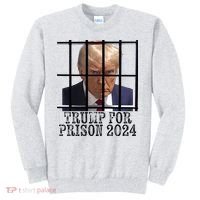 Trump For Prison 2024 Mugshot Election Parody Behind Bars Sweatshirt thumb 0