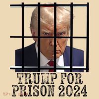 Trump For Prison 2024 Mugshot Election Parody Behind Bars Tote Bag thumb 4