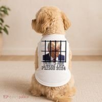 Trump For Prison 2024 Mugshot Election Parody Behind Bars Doggie Tank thumb 2