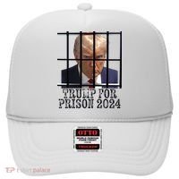 Trump For Prison 2024 Mugshot Election Parody Behind Bars Hat thumb 0