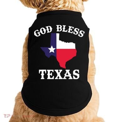 Texas Flag Patriotic Texan Pride God Bless Texas Doggie Tank