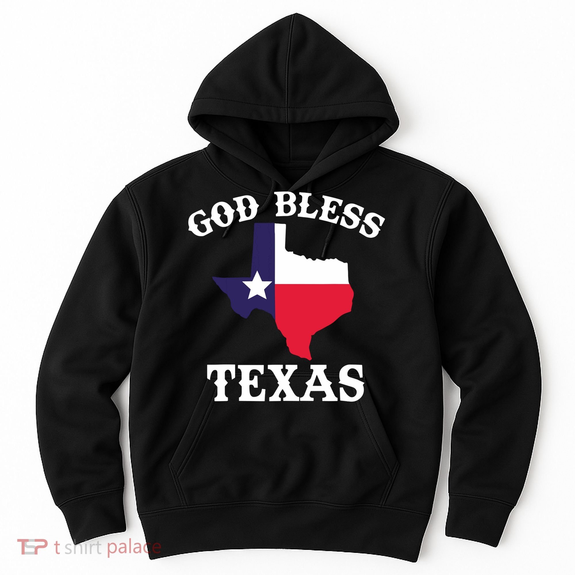 Texas Flag Patriotic Texan Pride God Bless Texas Hoodie