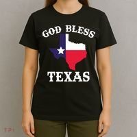 Texas Flag Patriotic Texan Pride God Bless Texas T-Shirt thumb 4