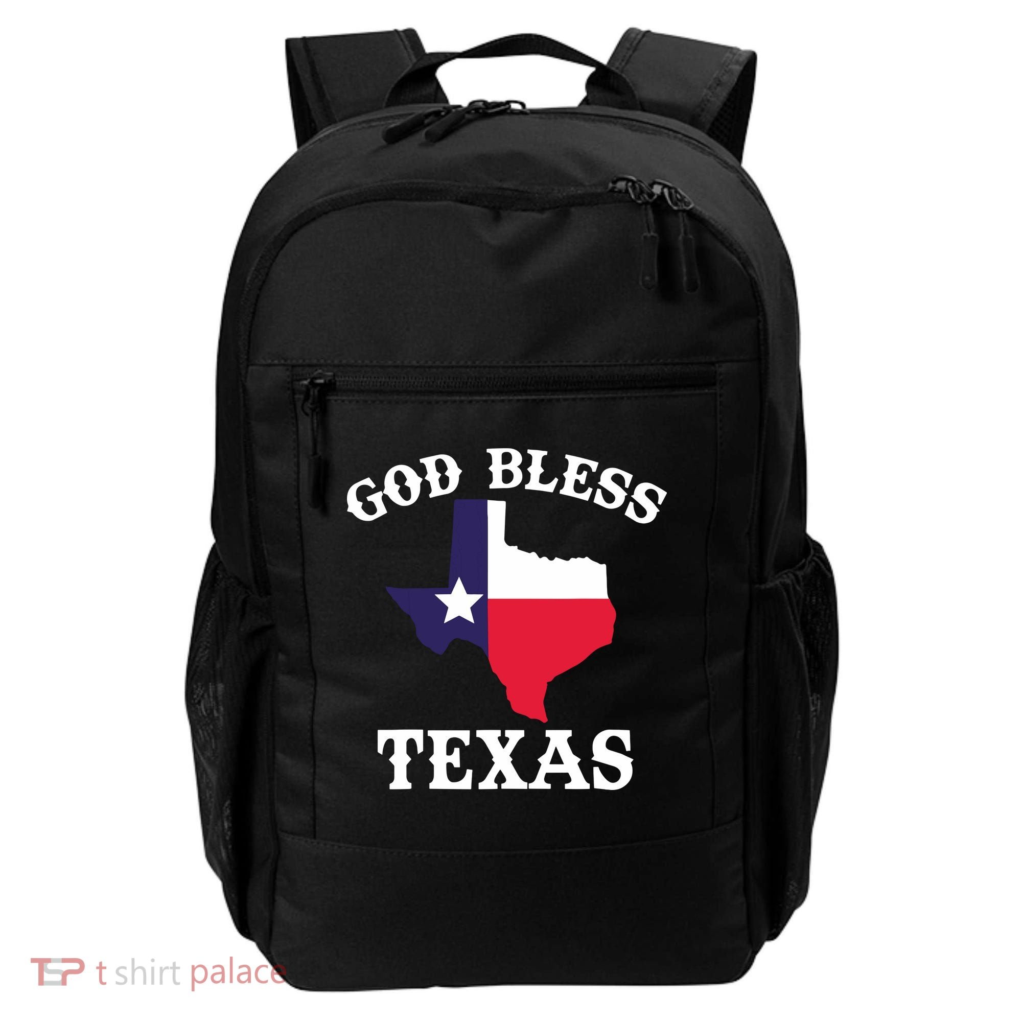 Texas Flag Patriotic Texan Pride God Bless Texas Backpack