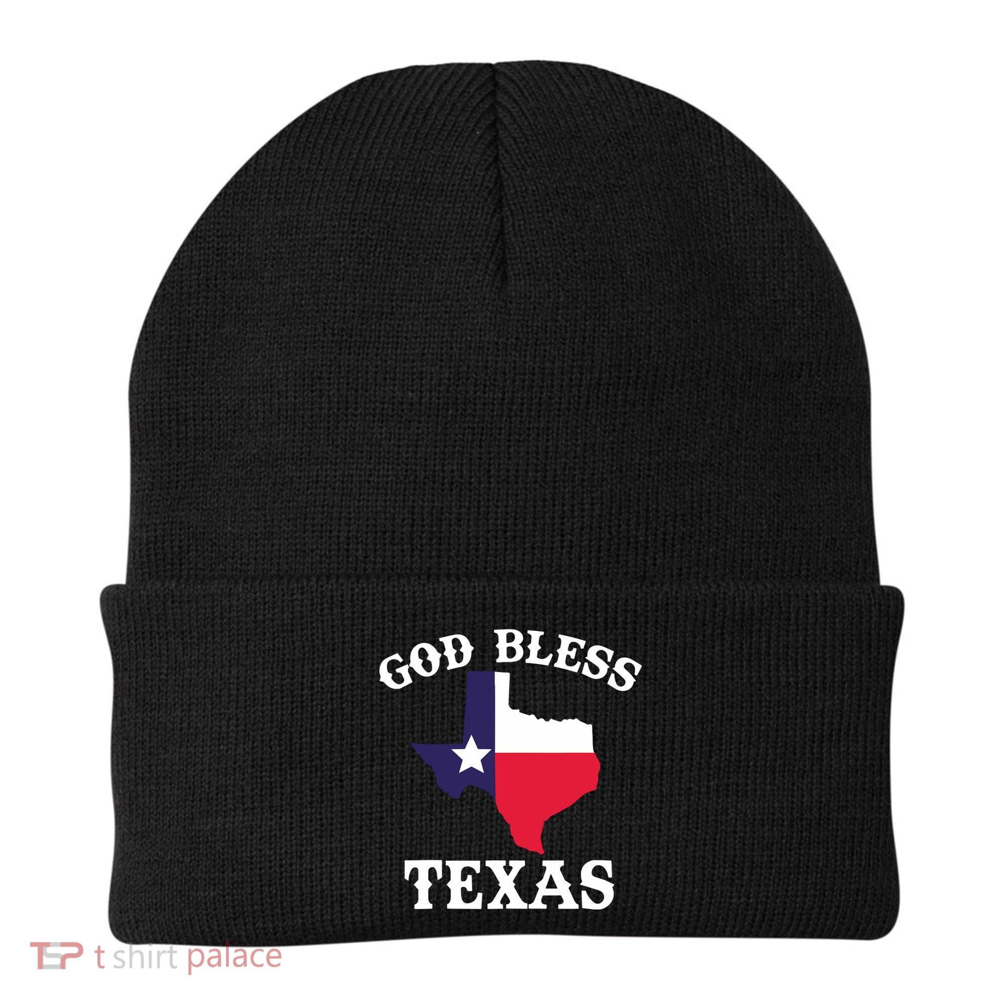 Texas Flag Patriotic Texan Pride God Bless Texas Beanie