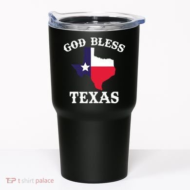 Texas Flag Patriotic Texan Pride God Bless Texas Tumbler
