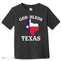 Texas Flag Patriotic Texan Pride God Bless Texas Toddler T-Shirt thumb 0