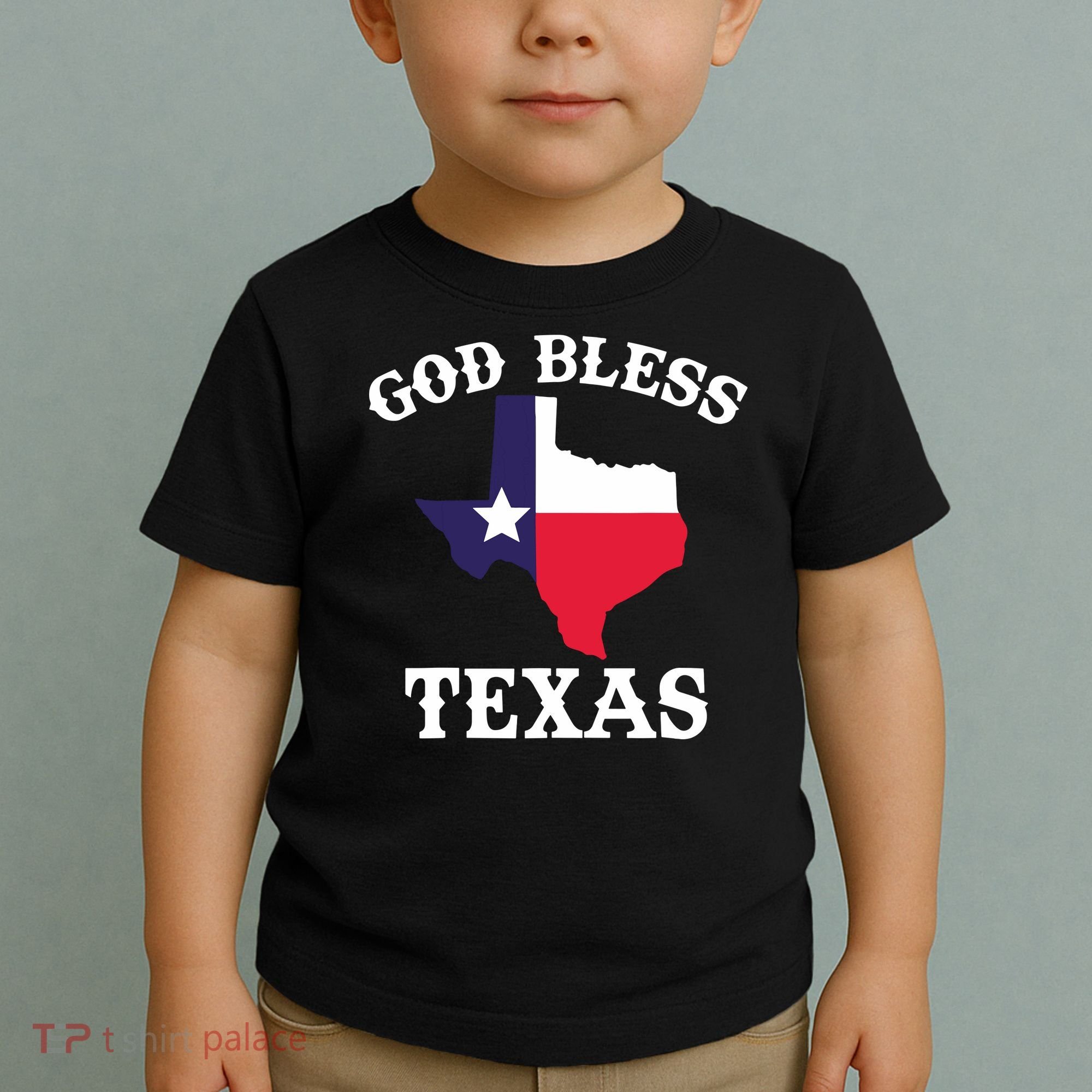 Texas Flag Patriotic Texan Pride God Bless Texas Toddler T-Shirt
