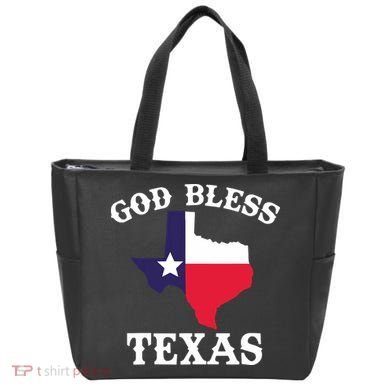 Texas Flag Patriotic Texan Pride God Bless Texas Tote Bag