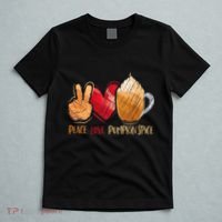 Thanksgiving Fall Peace Love Pumpkin Spice T-Shirt thumb 5