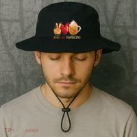 Thanksgiving Fall Peace Love Pumpkin Spice Bucket Hat thumb 2