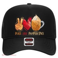Thanksgiving Fall Peace Love Pumpkin Spice Hat thumb 0