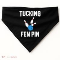 Tucking Fen Pin Funny Bowling USA-Made Doggie Bandana thumb 0