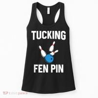 Tucking Fen Pin Funny Bowling Women's Tank Top thumb 0
