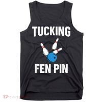 Tucking Fen Pin Funny Bowling Tank Top thumb 0