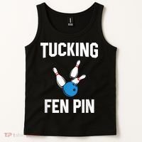 Tucking Fen Pin Funny Bowling Tank Top thumb 2