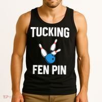 Tucking Fen Pin Funny Bowling Tank Top thumb 3