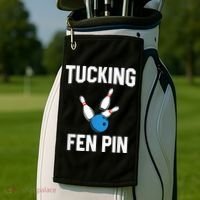 Tucking Fen Pin Funny Bowling Golf Towel thumb 2