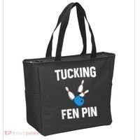 Tucking Fen Pin Funny Bowling Tote Bag thumb 2