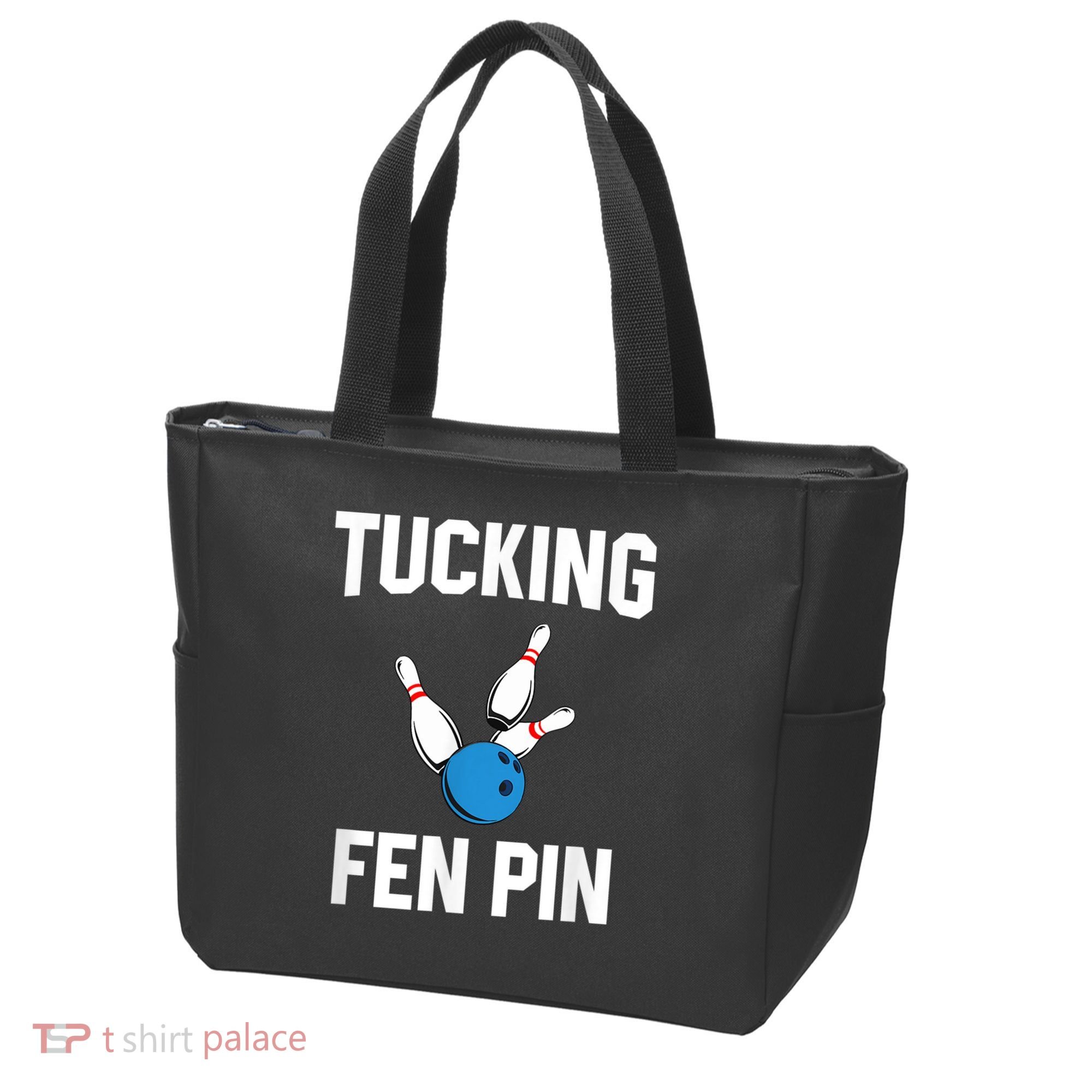 Tucking Fen Pin Funny Bowling Tote Bag