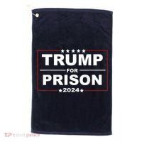 Trump For Prison 2024 Support Trump 4th Of July Golf Towel thumb 0