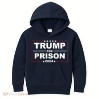 Trump For Prison 2024 Support Trump 4th Of July Kids Hoodie thumb 0