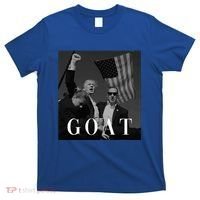 Trump Fist Pump Butler Rally Patriotic Goat Trump T-Shirt thumb 0