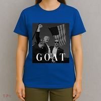 Trump Fist Pump Butler Rally Patriotic Goat Trump T-Shirt thumb 4