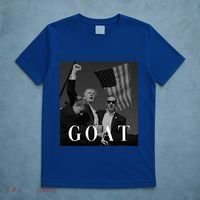 Trump Fist Pump Butler Rally Patriotic Goat Trump T-Shirt thumb 5