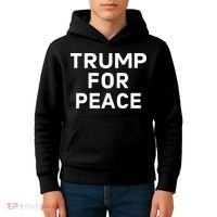 Trump For Peace Kids Hoodie thumb 4