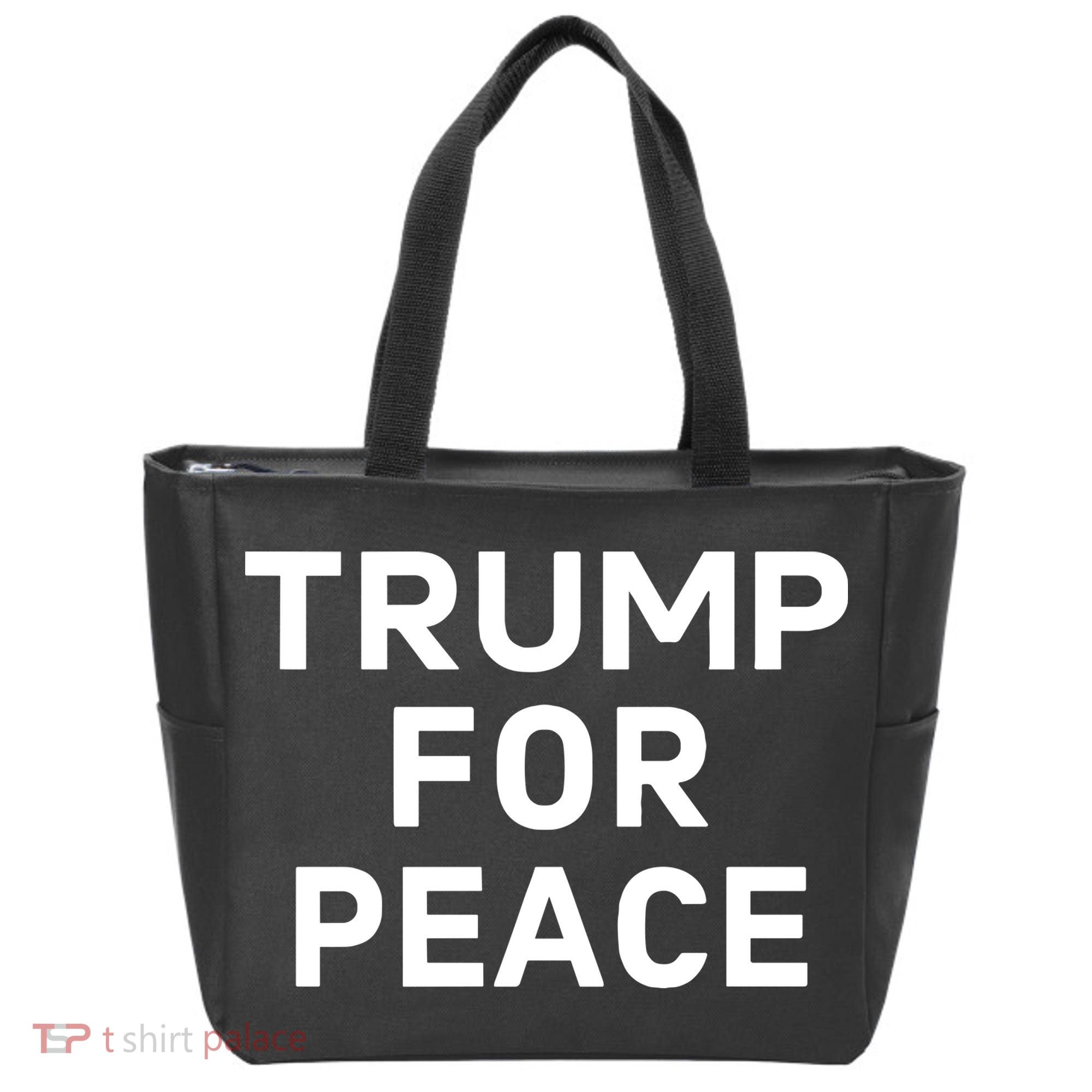 Trump For Peace Tote Bag