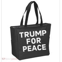 Trump For Peace Tote Bag thumb 2