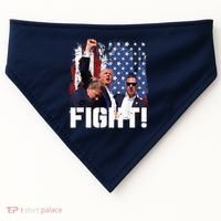 Trump First Pump Fight USA-Made Doggie Bandana thumb 0