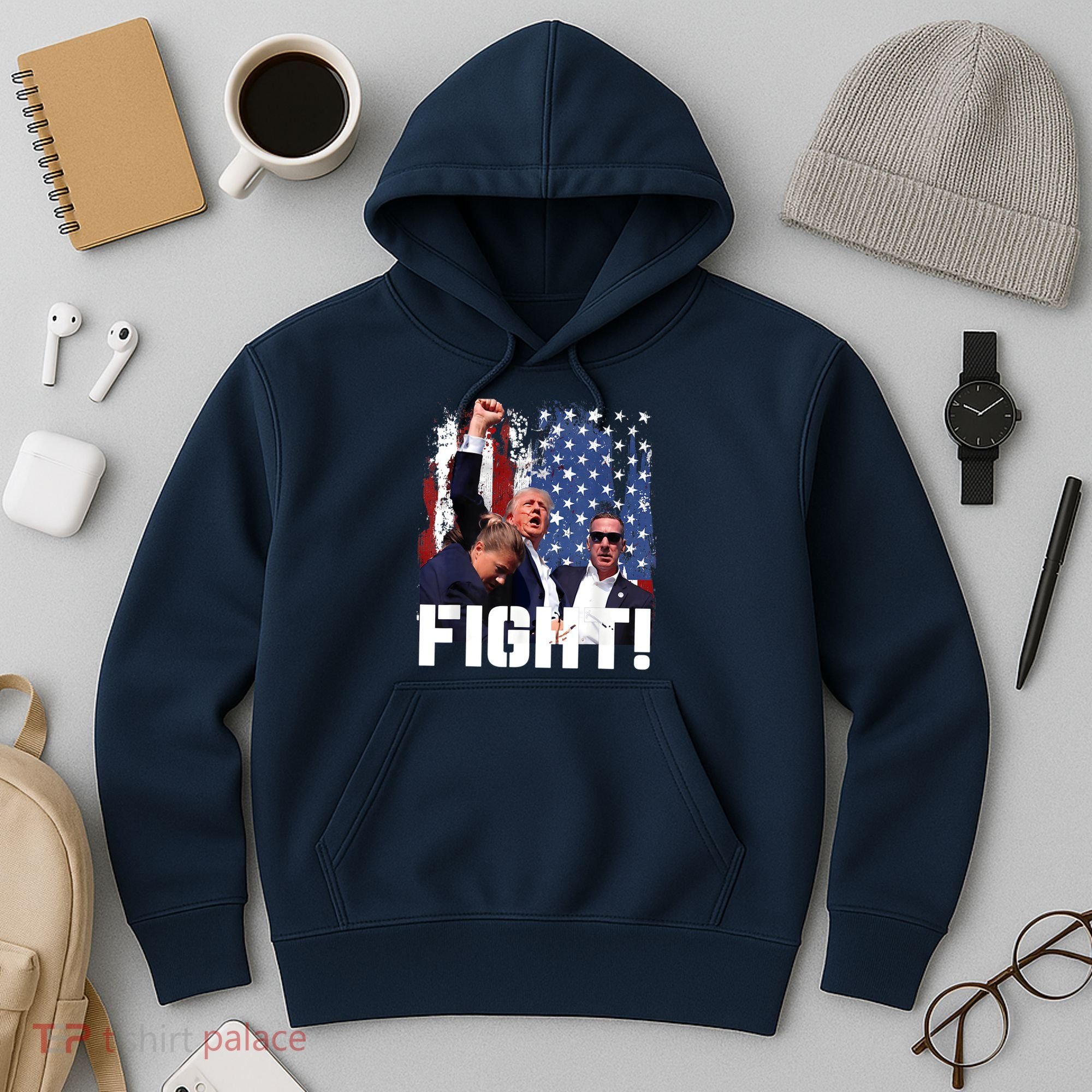 Trump First Pump Fight Hoodie