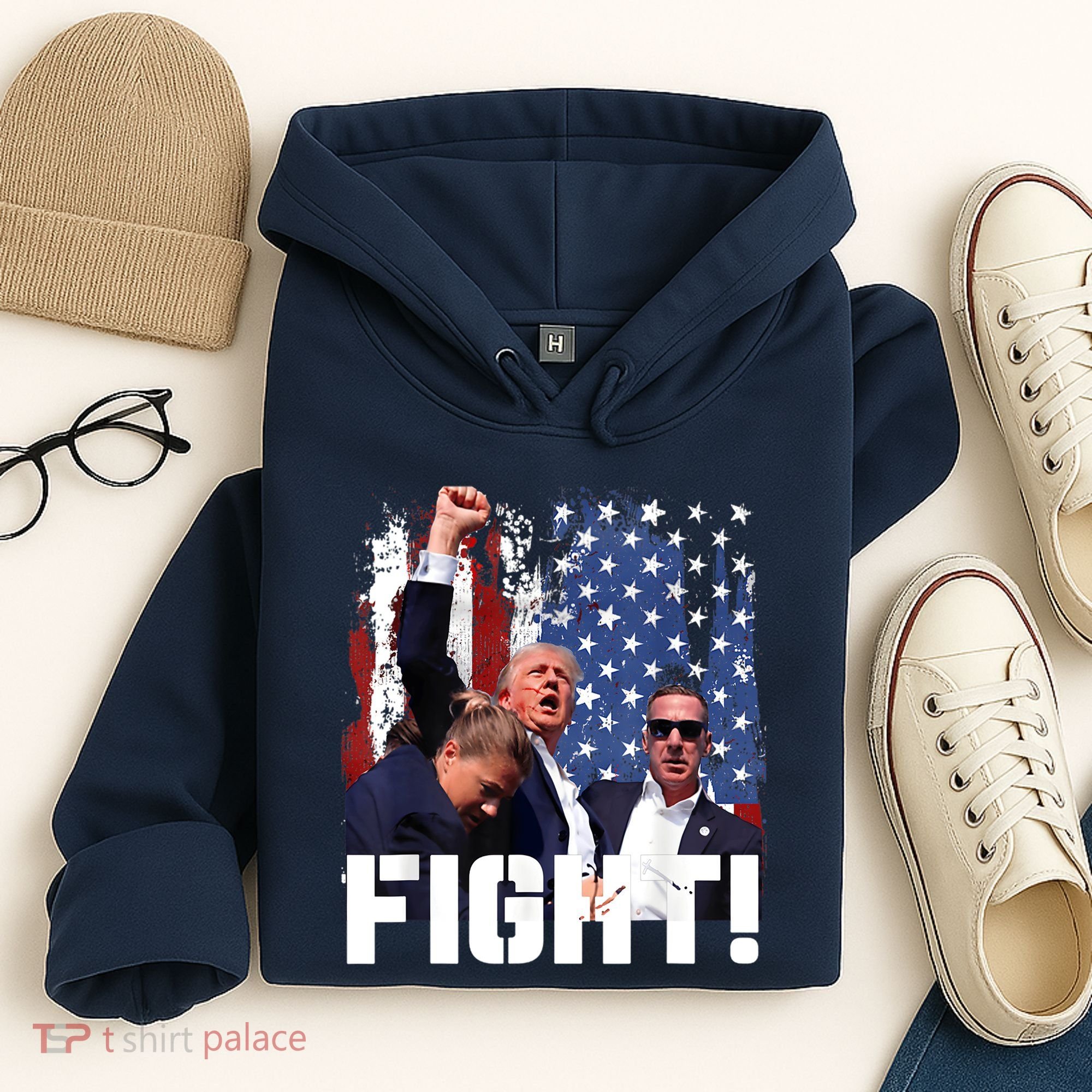 Trump First Pump Fight Hoodie