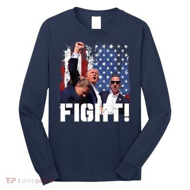 Trump First Pump Fight Long Sleeve Shirt