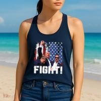 Trump First Pump Fight Women's Tank Top thumb 2