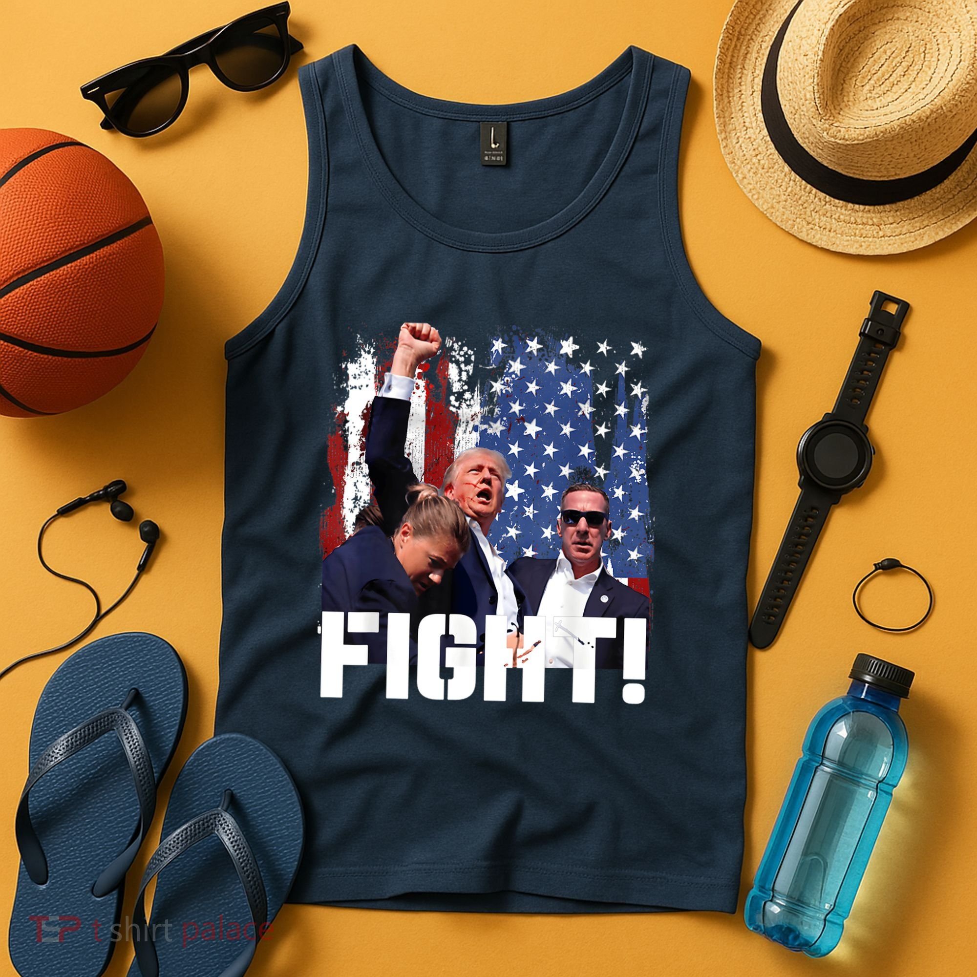 Trump First Pump Fight Tank Top