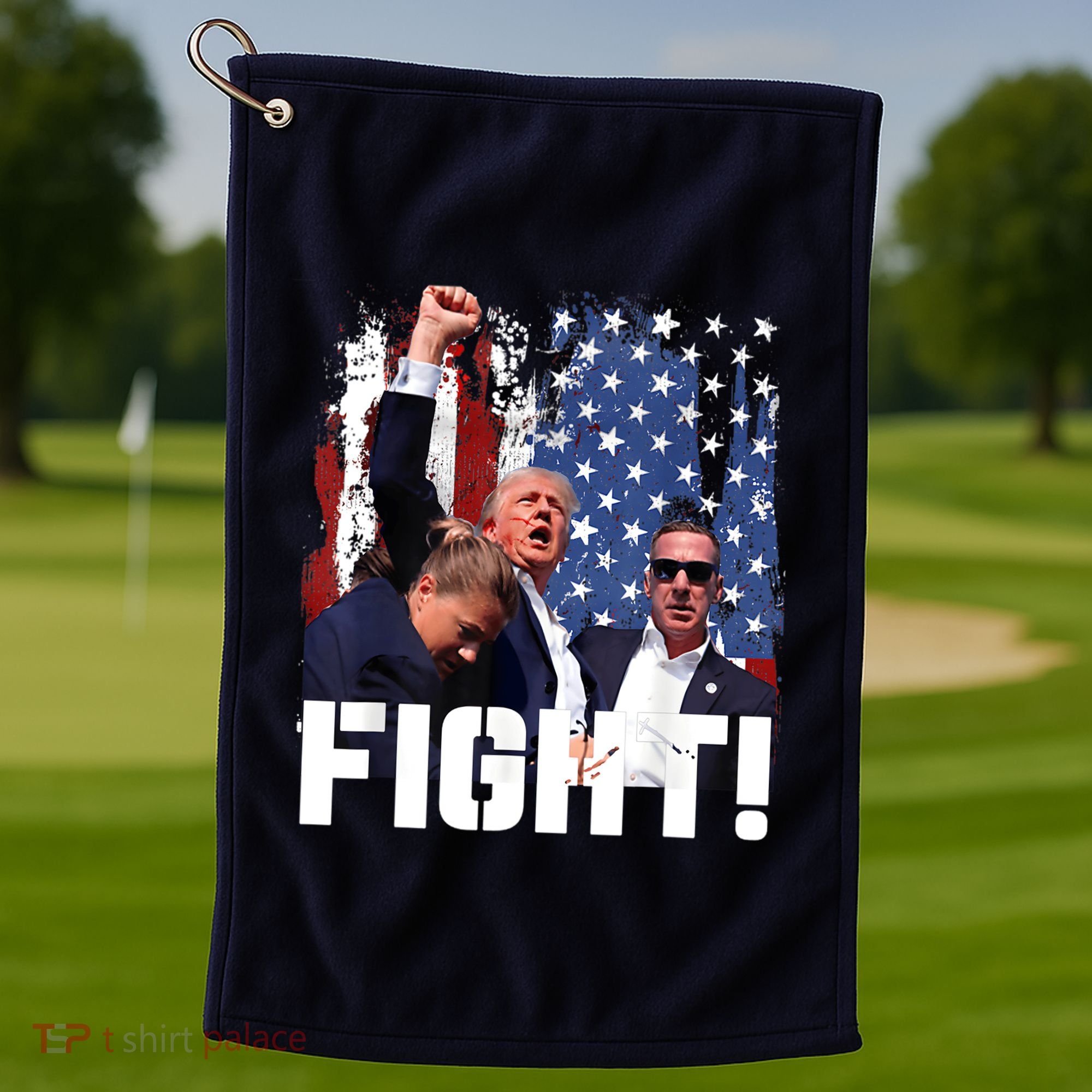 Trump First Pump Fight Golf Towel
