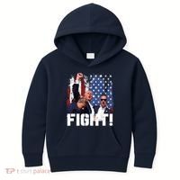 Trump First Pump Fight Kids Hoodie thumb 0