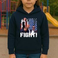 Trump First Pump Fight Kids Hoodie thumb 3