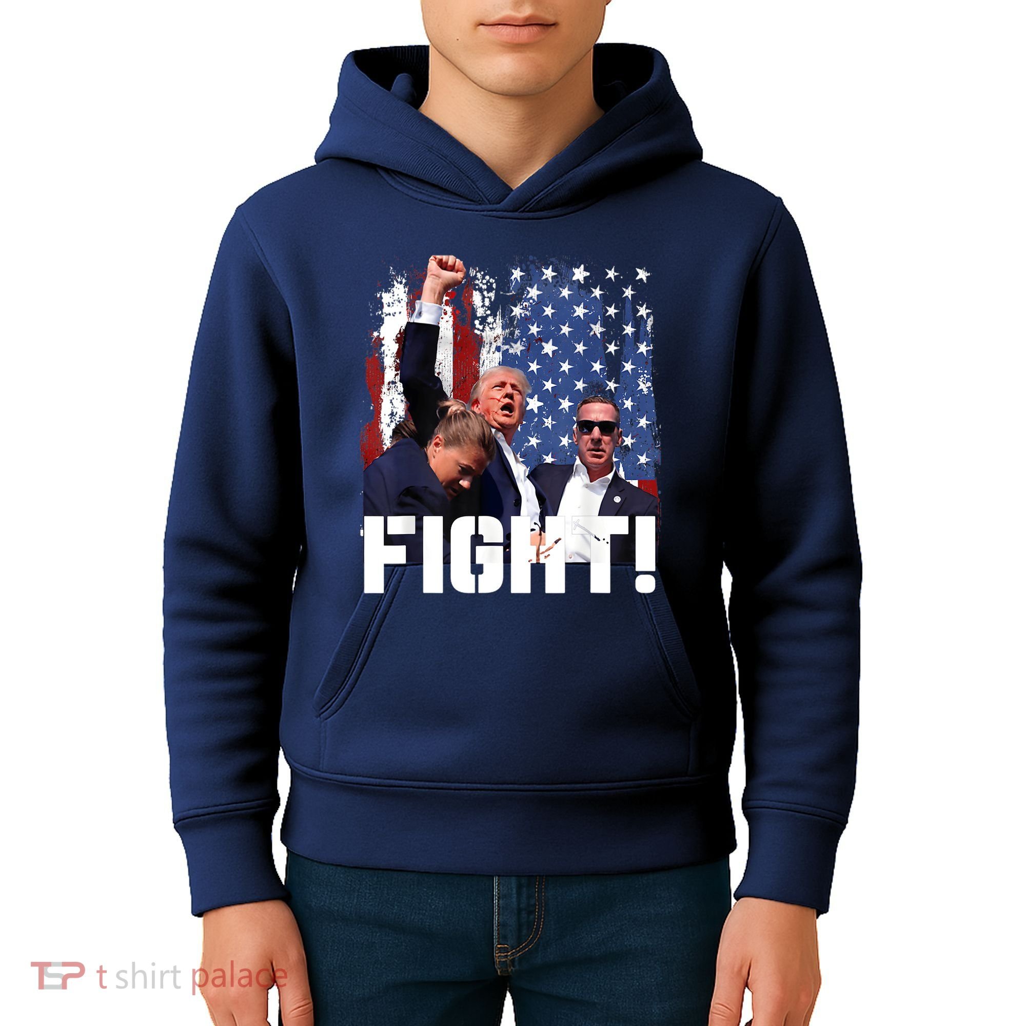 Trump First Pump Fight Kids Hoodie