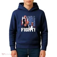 Trump First Pump Fight Kids Hoodie thumb 4