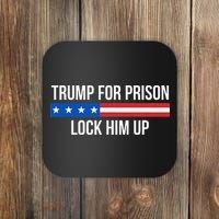 Trump For Prison Lock Him Up Coaster thumb 0