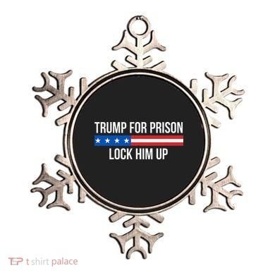 Trump For Prison Lock Him Up Ornament