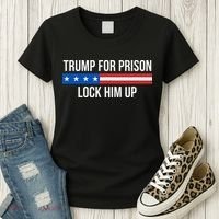 Trump For Prison Lock Him Up Women's T-Shirt thumb 3