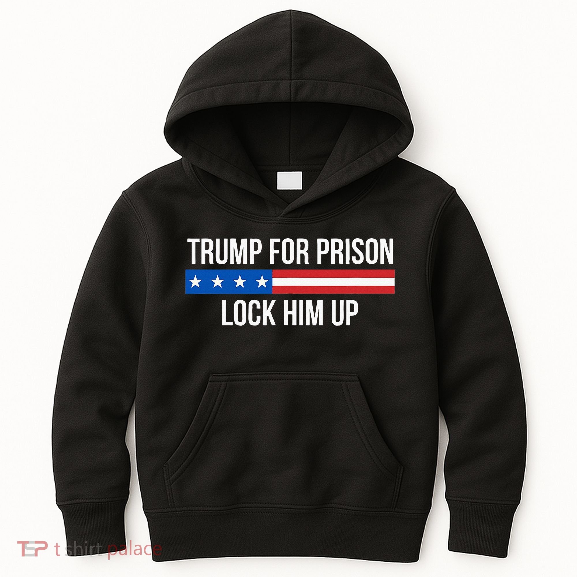 Trump For Prison Lock Him Up Kids Hoodie