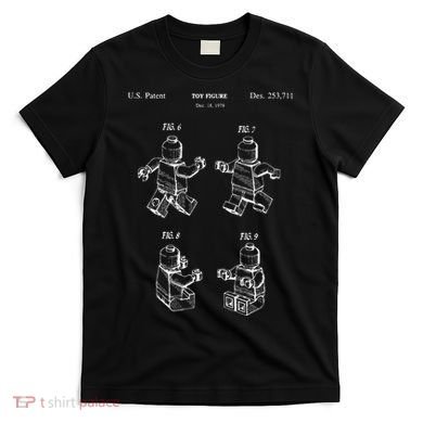 Toy Figurine Patent Master Builder Building Brick T-Shirt