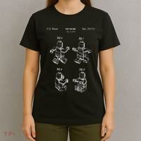 Toy Figurine Patent Master Builder Building Brick T-Shirt thumb 4